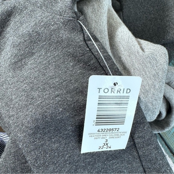Torrid Everyday Fleece Colorblock Active Hoodie Size 3x NWT Brand New - Picture 5 of 10
